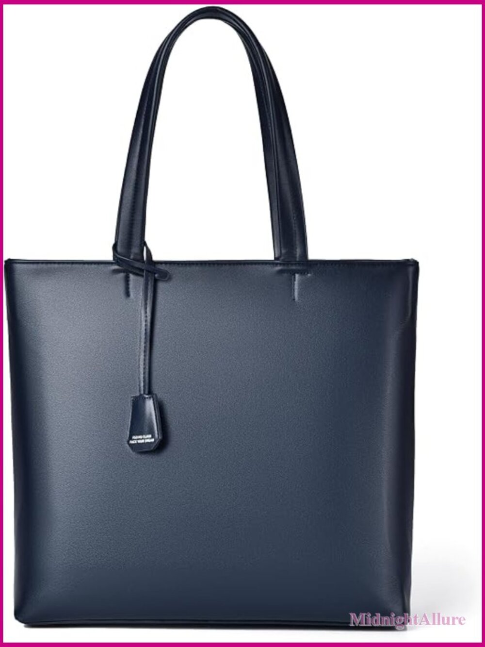 Large Capacity Leather Tote Bag Business Briefcase Laptop Bag